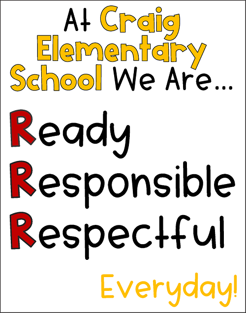 Ready Respectful Responsible Poster